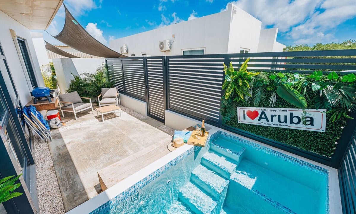 Bubali Condo | BibaDushi.Private Pool 3min to EAGLE BEACH