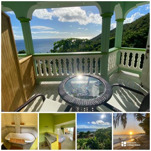 Laborie Apartment | Greenhouse on the Hill, Sea View Studio Apartment