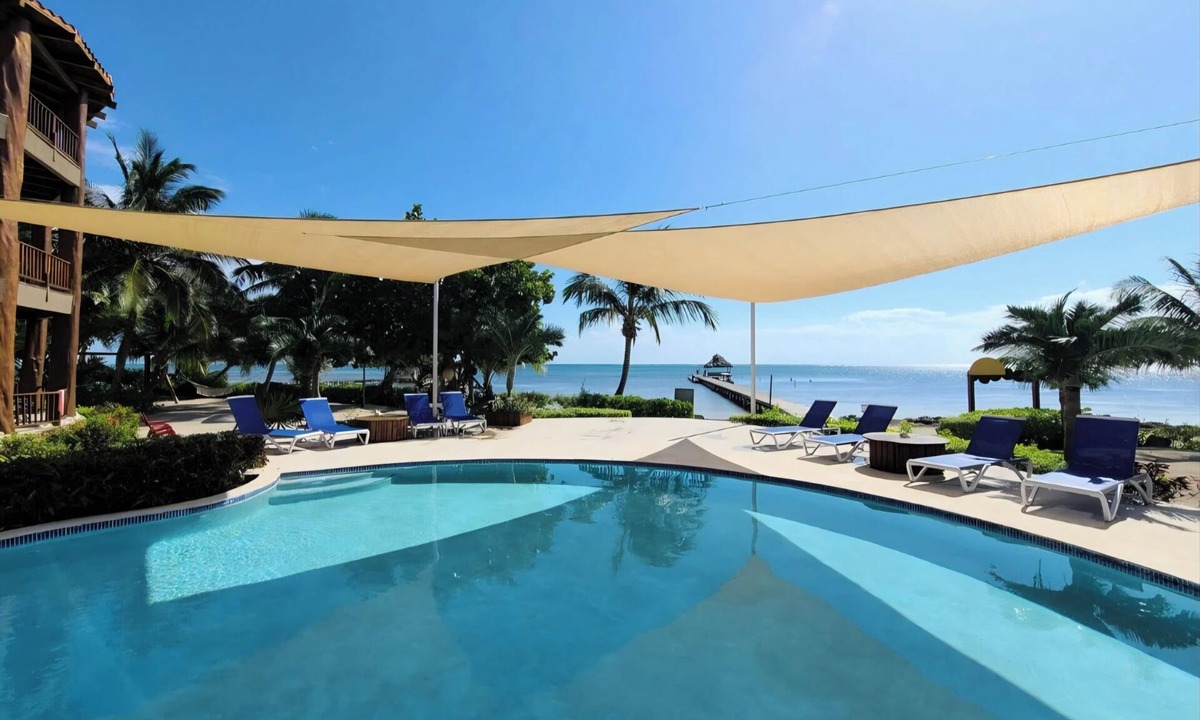 Gales Point Condo | Indigo Belize 2C, beach view unit with a colorful design, 3 bedrooms 3 baths