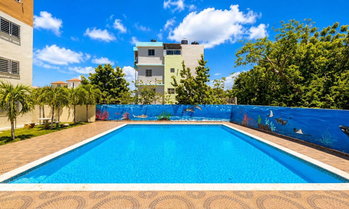La Romana Condo | Modern condo 1st floor+pool+playground & 24/7Security