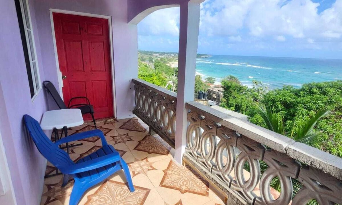 Moore Town House | Ocean Sunrise Retreat in Long Bay, Portland Private 1 Bedroom Home with Balcony