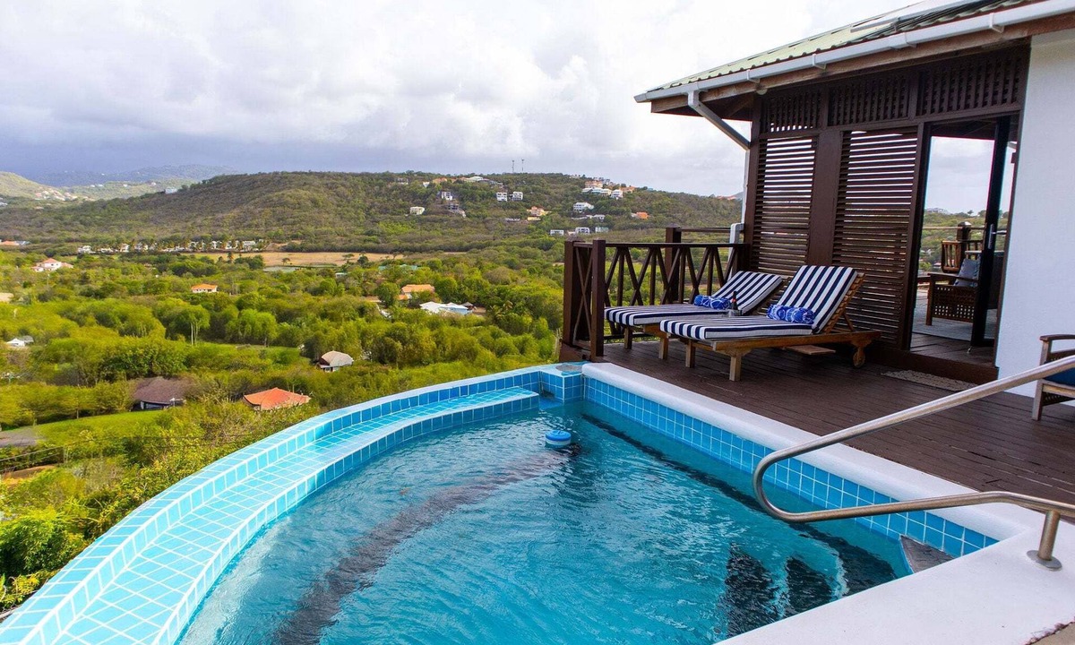 Cap Estate Cottage | Ocean-view 1BR Orchid Cottage in Cap Estate with private pool, patio & A/C.