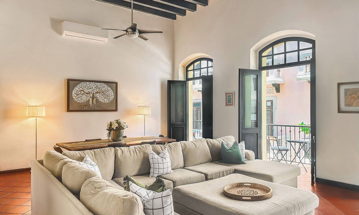 Old San Juan Apartment | Spacious 3BR in Old San Juan Walk Everywhere Quiet King Beds 3 Balconies