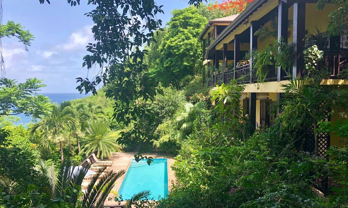 Marigot Bay Villa | VILLA POMME D'AMOUR MARIGOT BAY Lower level 1 bedroom apartment