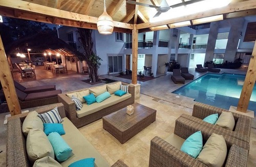 Sosua Villa | 16BR Villa: Pool, 2-Min Walk to Beach, Billiard & Gourmet Chef