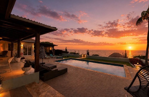Sero Colorado Villa | 5 Star OceanFRONT Villa w/Pool, Secluded Beach, Ocean Access & Ocean Edge Palapa