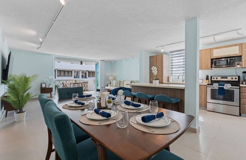 Condado Condo | Block to Beach, Modern 3BR w/AC, Patio, Parking