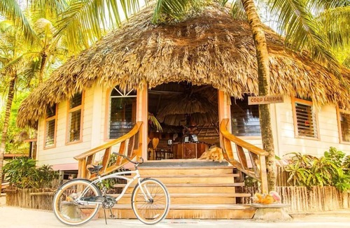 Thatch Caye Resort | Breezy Oceanfront Cabana w/Walk-In Shower & Private Rooftop Deck