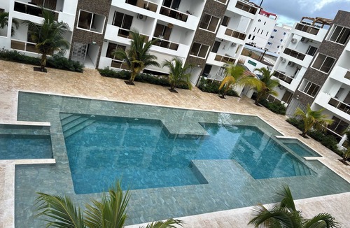 Los Melones Apartment | Elegant Penthouse with Panoramic view of downtown Bayahíbe from the terrace