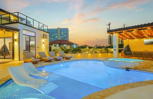 Palm Beach Villa | Grand Palm Luxury Villa w/Pool & Hot Tub by Bocobay