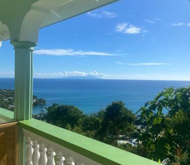 Laborie Apartment | Greenhouse on the Hill, Sea View Studio Apartment
