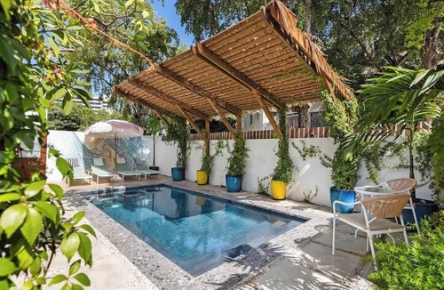 Condado Apartment | In Condado Beach | Beautiful Pool With Tanning Bed