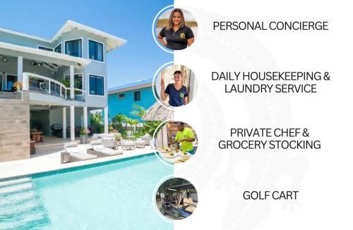 Plantation Villa | Kairos - Luxury Oceanfront Villa w 2 Pools Beach Pier