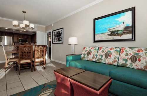 Palm Beach Resort | Marriott's Aruba Surf Club, 1 bedroom, Garden view, Full kitchen, Balcony
