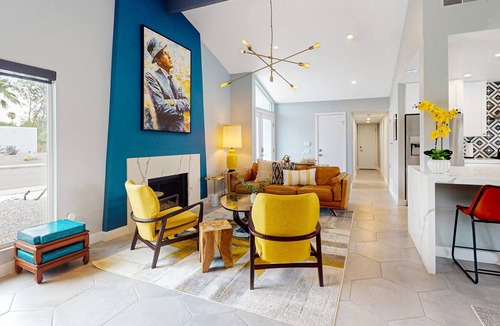 Vista Norte House | Mid-century modern hacienda with pool, outdoor kitchen, & fireplace - dogs ok