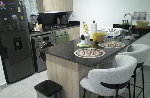 Veron Condo | Obsidian Escape: Modern retreat with garden view, 1 BR , 2nd Floor.