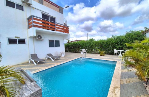 Oranjestad-West Apartment | Ocean Breeze Apt #2 - 1BR 2Beds with pool