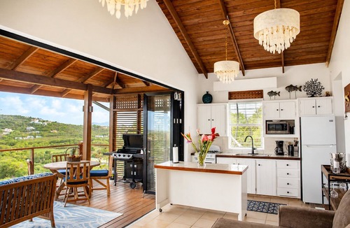 Cap Estate Cottage | Ocean-view 1BR Orchid Cottage in Cap Estate with private pool, patio & A/C.