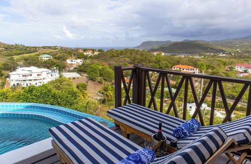 Cap Estate Cottage | Ocean-view 1BR Orchid Cottage in Cap Estate with private pool, patio & A/C.
