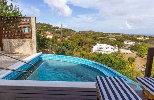 Cap Estate Cottage | Ocean-view 1BR Orchid Cottage in Cap Estate with private pool, patio & A/C.