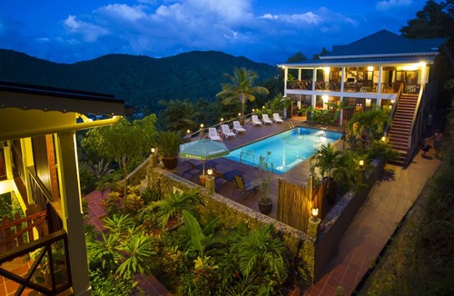 Marigot Bay Villa | Pool Level apartment overlooking Marigot Bay