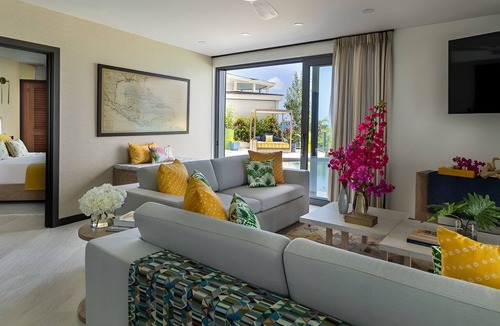 Fryes Beach Hotel | Rare Find! Elegant Beachfront Villa with Infinity Pool in Tamarind Hills!