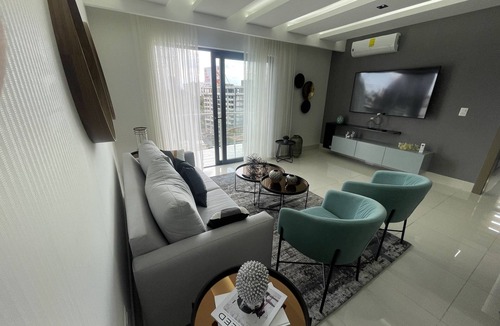 Santiago Province Apartment | Soha Panorama! 13 fl High Floor with view king Bed!