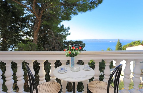 Marusici Apartment | Studio flat with balcony and sea view Marušići, Omiš (AS-18497-b)