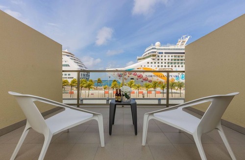 Oranjestad-West Condo | Studio with Harbor View & Near where U want to be