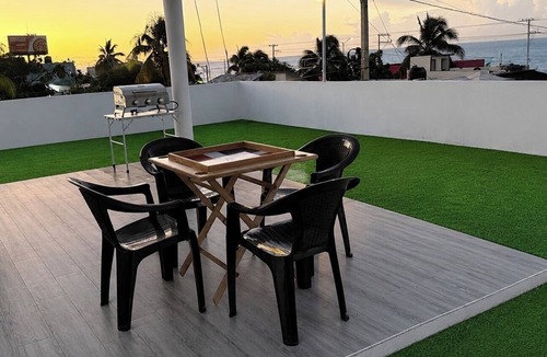 Los Frailes Apartment | Sunrise Ocean Views Private Rooftop BBQ Near SDQ