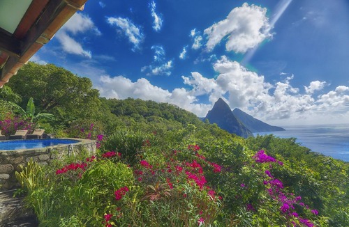 Mamin Villa | Villa Atabeyra - St Lucian Hillside Escape with Stunning Ocean and Piton Views
