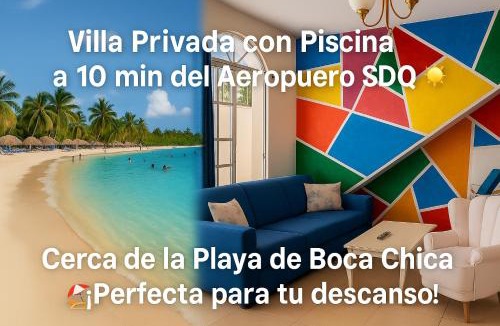 Boca Chica Apartment | Villa Privada con Piscina a Minutos del Aeropuerto de Santo Domingo
