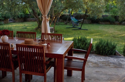 Skrbcici Villa | Villa with pool, courtyard, olive garden, sea view -TRAVELER Reiseburo Krk - ID 2147