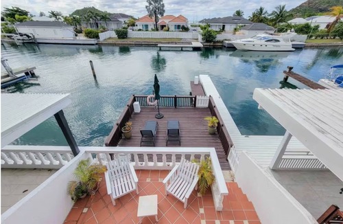 Jolly Harbour House | Waterfront Villa w/Dock + Bikes Jolly Harbour