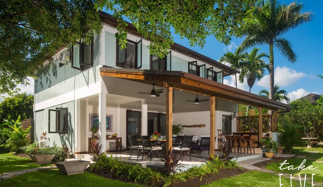 A beautifully renovated Caribbean Villa fronting a private seaside cove.