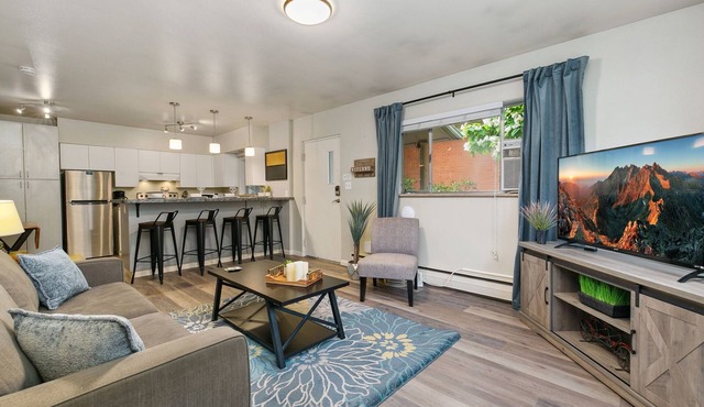 Azure Suite Walkable Old Town Condo w/Park View in Fort Collins