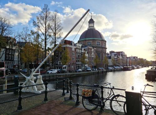 Canal view suite in Amsterdam