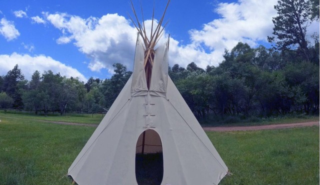 Fox Tipi, Rustic "Fox" Tipi by Bighorn Mountains in Story