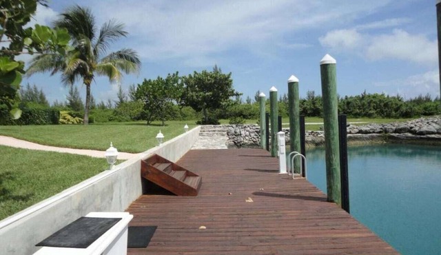 Green House With Dock in West End Bahamas Old Bahama Day