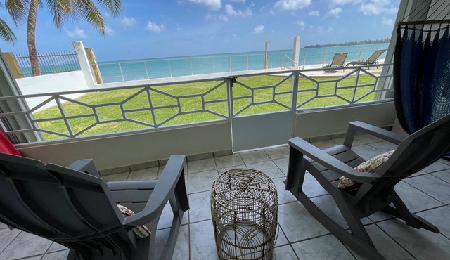 Guest Favorite Beachfront Luquillo Condo Steps to Luquillo Beach & Kioskos