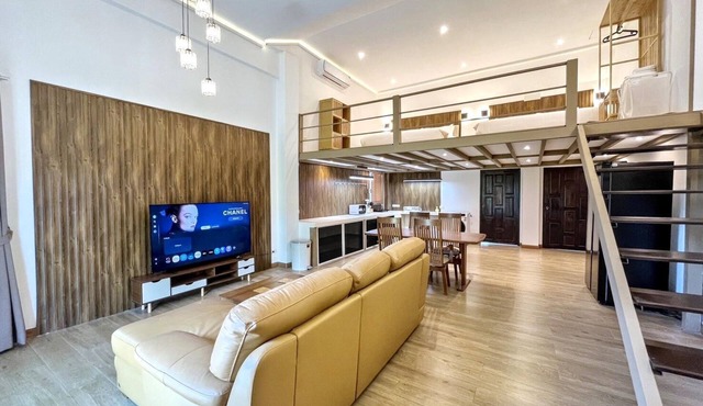 Khaolak LOFT Suite B with 2 King size beds 1 bathroom at Kokotel Montana Hotel in Khuekkhak