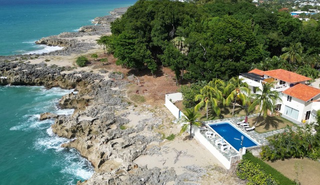 Luxury OCEAN FRONT Entire Floor Villa in Sosua cabarete Best sunset,Korean food