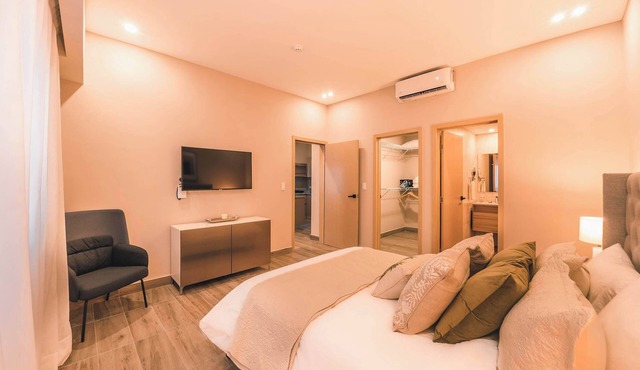 Modern flat for 3 in Piantini | Gym & pool access