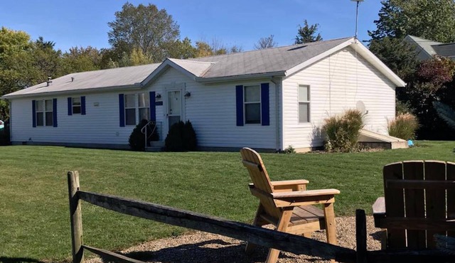 Screened in back porch is a haven! in Kelleys Island