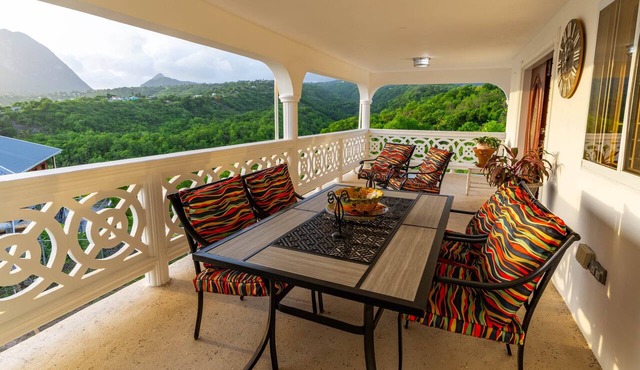 Spacious Family Oasis with Piton and Ocean Views