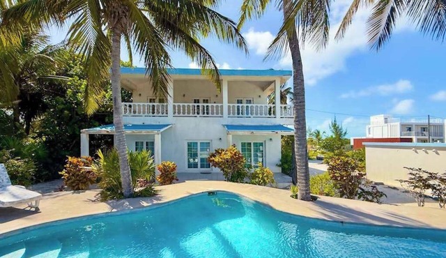 Stunning Oceanfront Villa w/Private Pool, Dock, Ocean View, Partial AC & WiFi