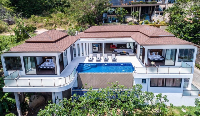 Sunny Banks - 4 Bed Private Pool Sea View Villa in Ko Samui