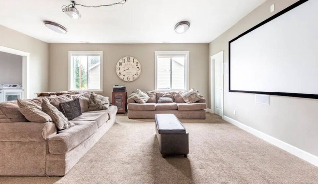 Upscale custom home designed for large groups in Hillsboro