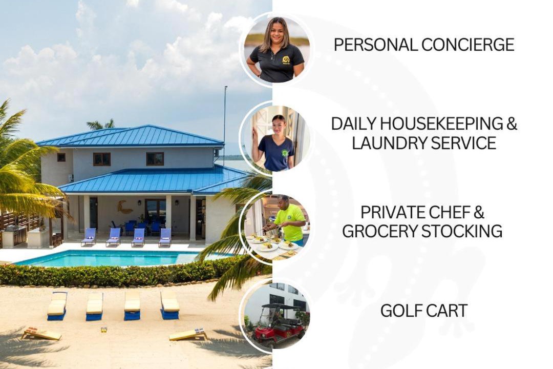 Caribbean Way Villa | South Gull - 5 Bedroom Beachfront Villa w Large Pool Staff