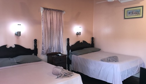 Deluxe Cabin, 2 Double Beds, Partial Sea View